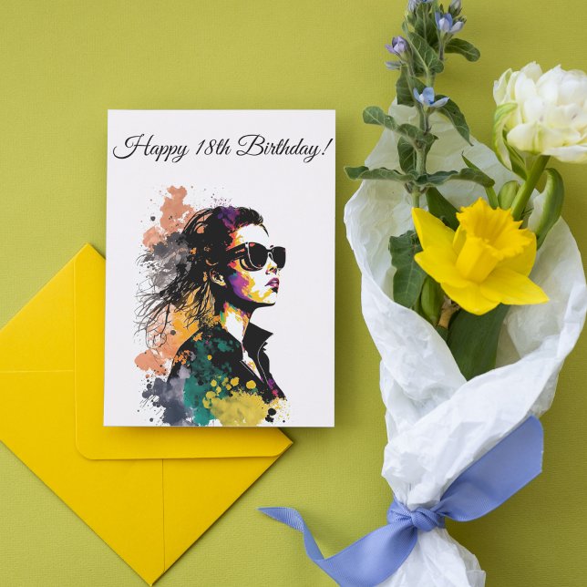 Fashionista Birthday Card - Anpassade Tack Kort (Skapare uppladdad)
