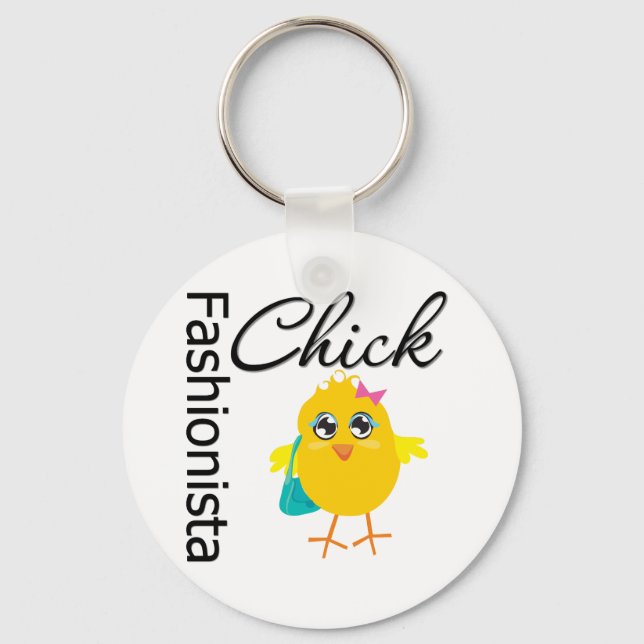 Fashionista Chick Nyckelring (Framsida)