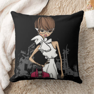 Fashionista Dekorativ kudde 20 tum x 20 tum