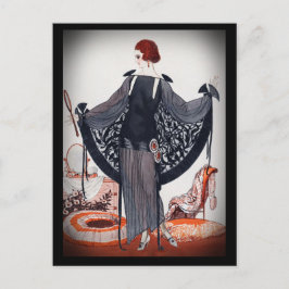 Fashionista Diva Roaring Twenties Vykort