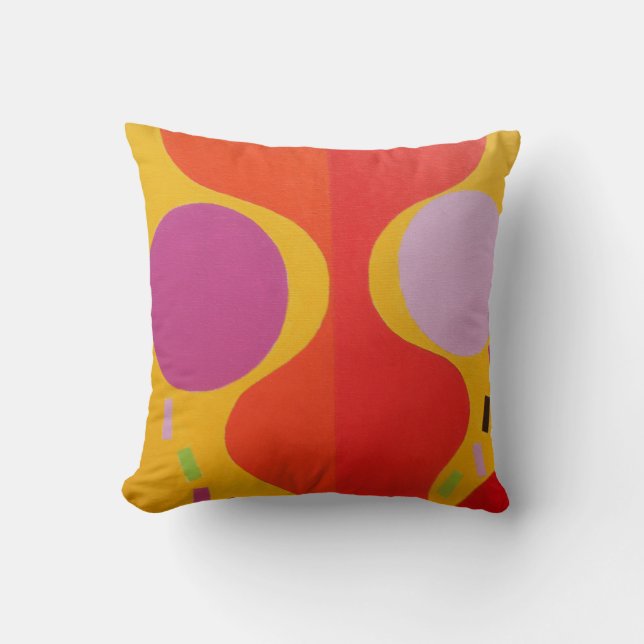 Fashionista Flair Abstract Throw Pillow Kudde (Framsida)