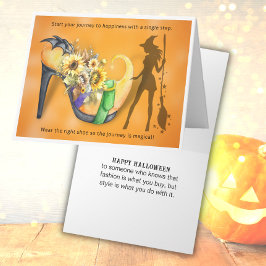 Fashionista Halloween-gratulationskort Kort