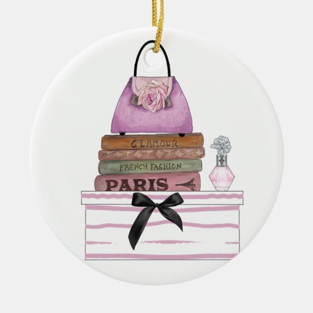 Fashionista Helgdag Ornament (Framsidan)