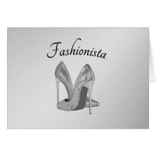 Fashionista High Heel Shoes Hälsningskort