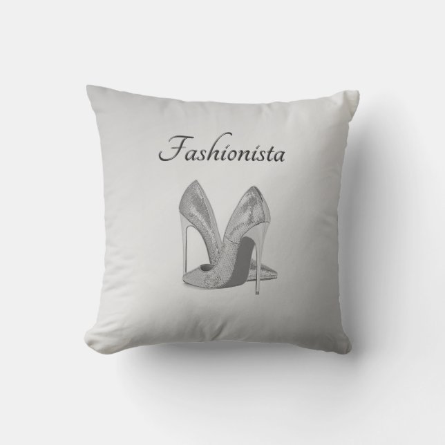 Fashionista High Heel Shoes Kudde (Framsida)