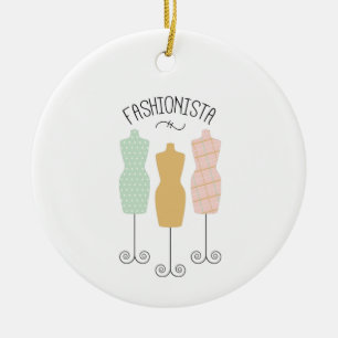 Fashionista Julgransprydnad Keramik