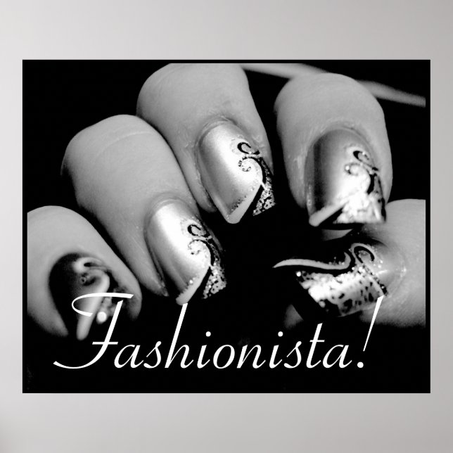 Fashionista Nail Art Poster (Framsidan)