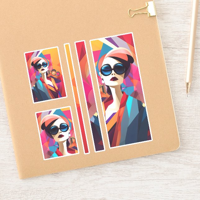 Fashionista scrapbooking klistermärken (Anteckningsbok)