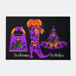 Fashionista Witch Door Mat