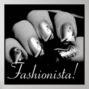 Fashionistanagelkonst Poster