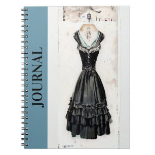 Fashionistas lille Black Dress Journal LBD Art Anteckningsbok