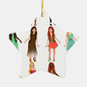 FashionWorld Julgransprydnad Keramik