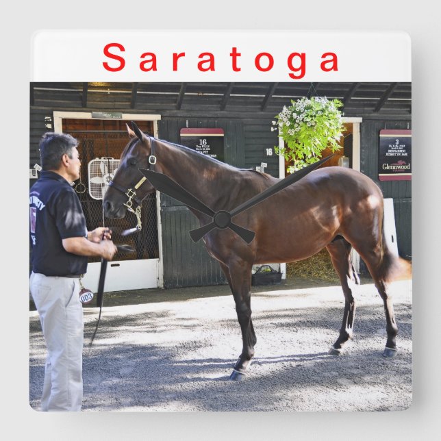 Fasig Tipton Yearling Autions Fyrkantig Klocka (Framsida)