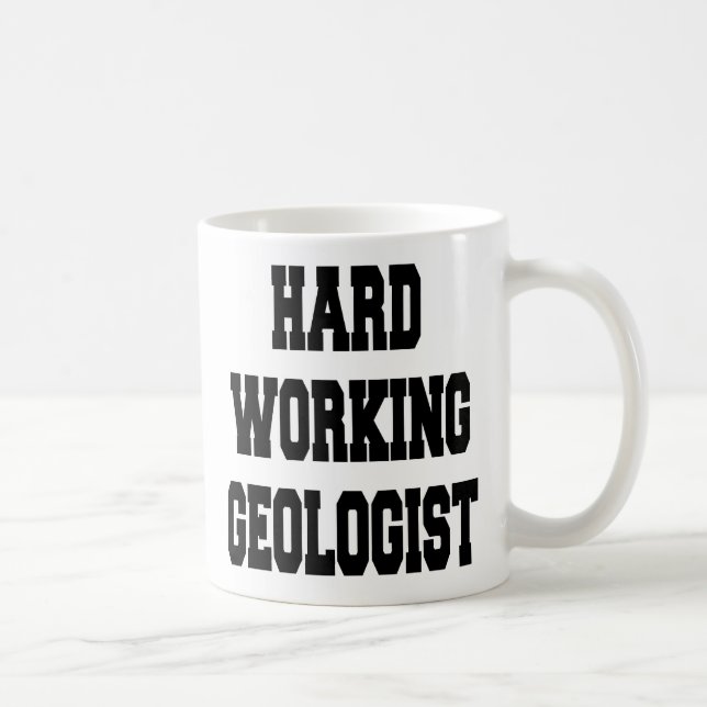 Fast arbetande geolog kaffemugg (Höger)