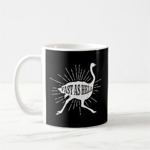 Fast As helvetet Safari Ostrich Kaffemugg