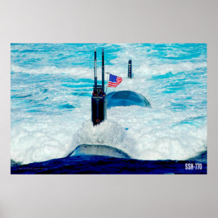 FAST ATTACK SUBMARINE - SSN-770 POSTER
