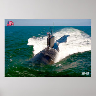 FAST ATTACK SUBMARINE - SSN-781 POSTER