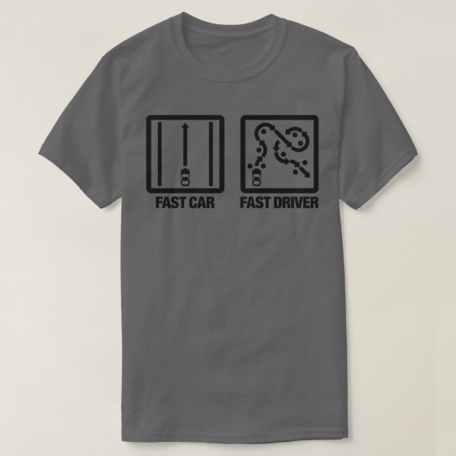 Fast bil Fast Driver 1 T Shirt (Design framsida)
