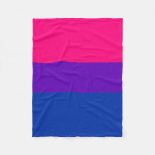 Fast bisexuell prideflagga fleecefilt