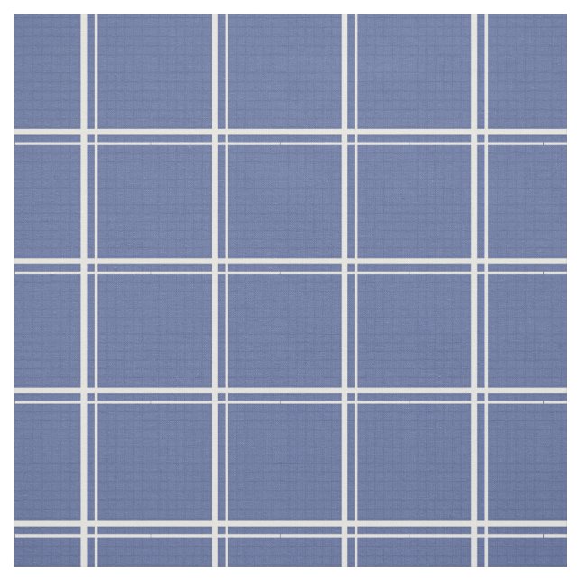 Fäst blå fönsterruta tyg (Provkarta)