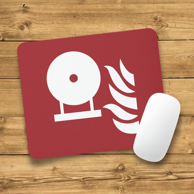 Fast brandsläckare Flaska säkerhetsskylt Musmatta (Skapare uppladdad)