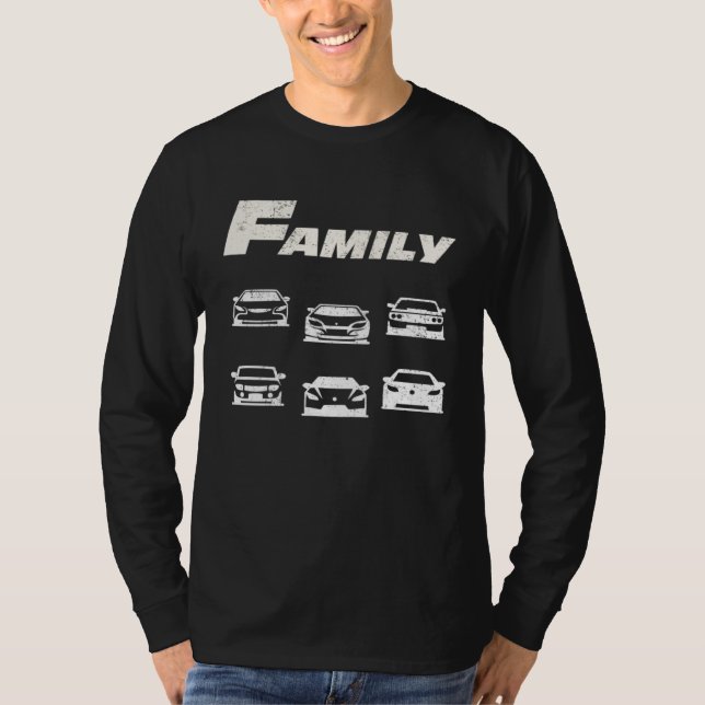 Fast Car Family   1 T Shirt (Framsida)