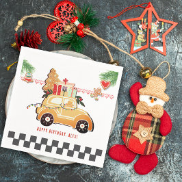 Fast Cars Sweet Gingerbread Car Christmas Birthday Pappersservett