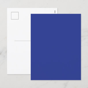 Fast djup djup blå bakgrund   Fet, minimal design Helg Vykort