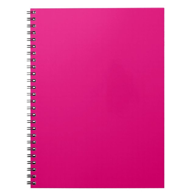 Fast djup rosa anteckningsbok (Framsidan)