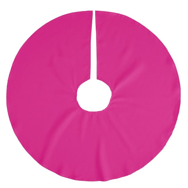 Fast djup rosa julgransmatta borstad polyester (Framsidan)