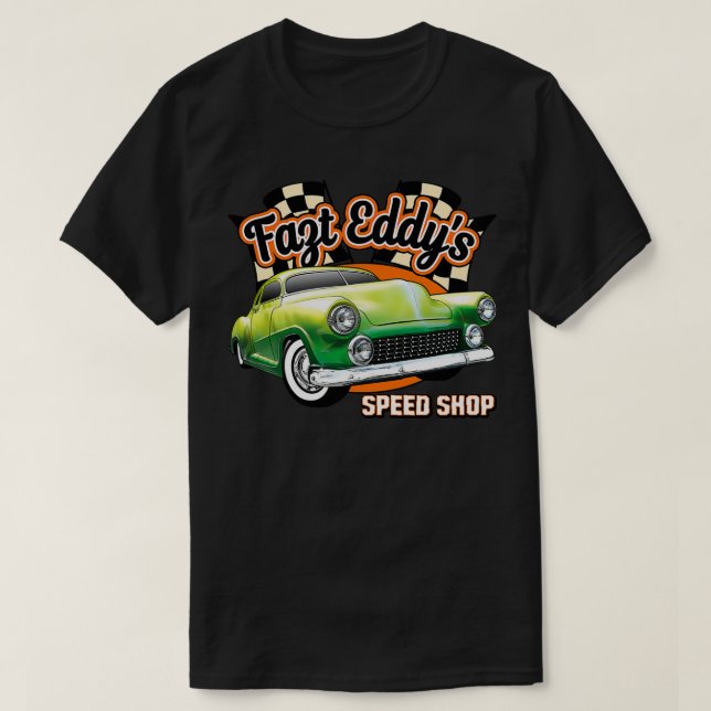 Fast Eddys Speed Shop T Shirt (Design framsida)