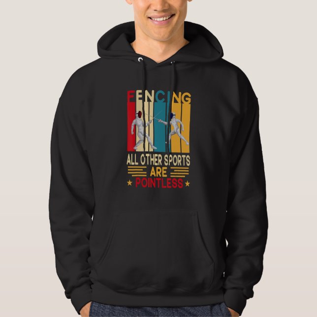 Fäst eftersom andra idrotter är meningslösa Athlet Hoodie (Framsida)