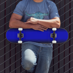 Fast elektrisk blått mini skateboard bräda 18,5 cm