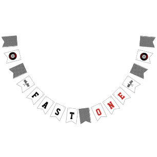 FAST EN Tävla 1:a födelsedagen Vimplar