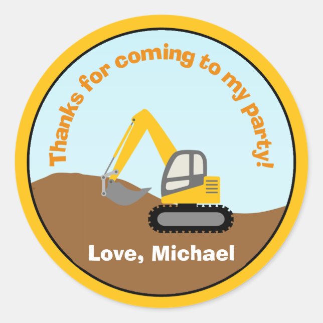 Fäst etikett för Födelsedagsfest (Framsida)