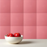 Fast färg-Mörk rosa av koral  Kakelplatta<br><div class="desc">Solid färg-Mörk Coral rosa design.</div>