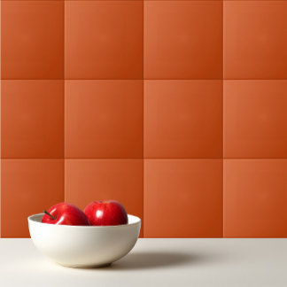 Fast färg-ren rostfri bränd orange kakelplatta