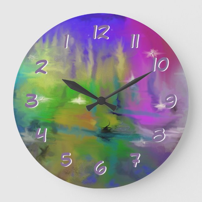 Fäst Fireworks Vänd bakåt på tiden Stor Klocka (Framsida)