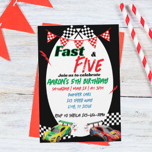 Fast & Five, Racing 5-årsdag Inbjudningar