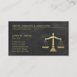 Fast fjäll för lag av advokater för rättvisaguld visitkort