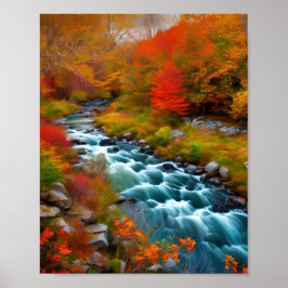 Fast flytta New England-strömmen. Poster