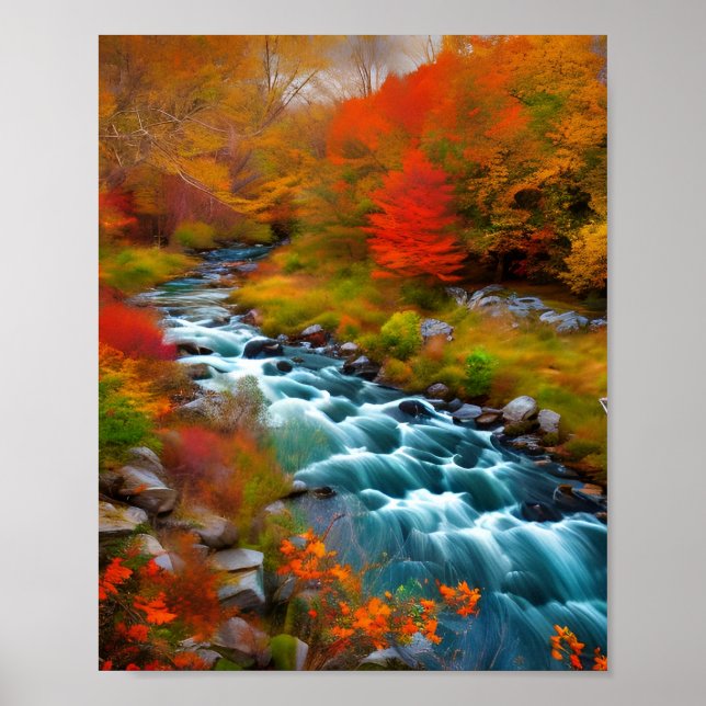 Fast flytta New England-strömmen. Poster (Framsidan)