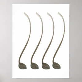 Fäst födelsedag i Svan Cow Svan Boskap Poster