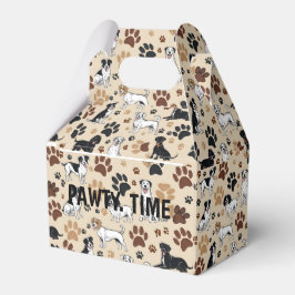 Fäst födelsedagsfest för fästruta, tomgångstid presentaskar