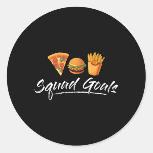 Fast Food Burger Cheese Foodie Funny Eat Gift Idea Runt Klistermärke