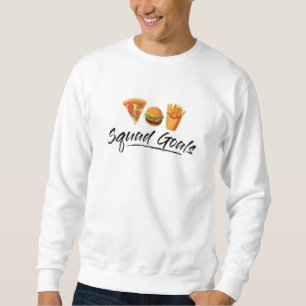 Fast Food Burger Cheese Foodie Funny Eat Gift Lång Ärmad Tröja