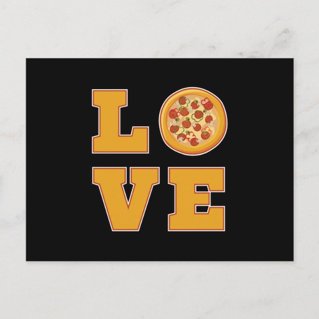 Fast Food Burger Cheese Funny Pizza Eat Gift Idea Vykort (Framsida)