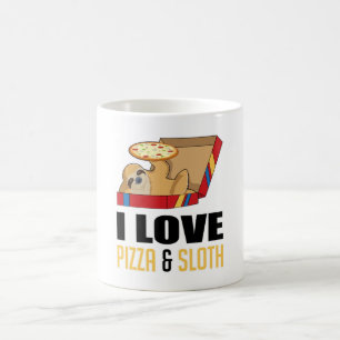 Fast Food Burger Sloth Funny Pizza Eat Foodie Gift Kaffemugg