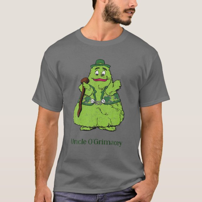 Fast Food farbror O'grimacey Irish Retro Leksaker  T Shirt (Framsida)