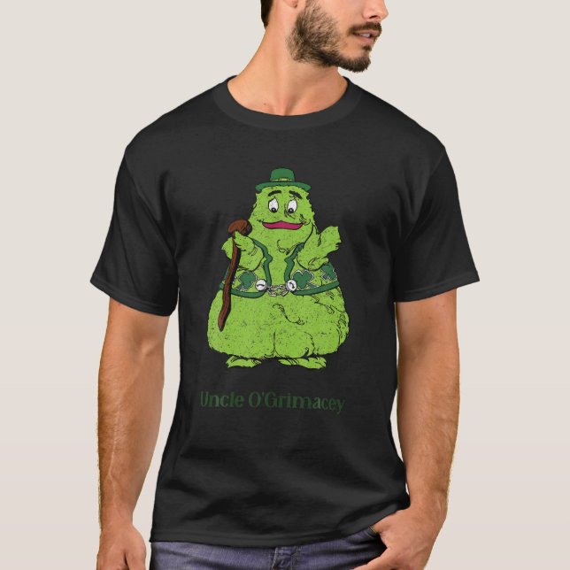 Fast Food farbror O'grimacey Irish Retro Leksaker  T Shirt (Framsida)